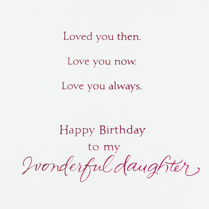 Hallmark Birthday Greeting Card for Daughter (Heart Cutout)