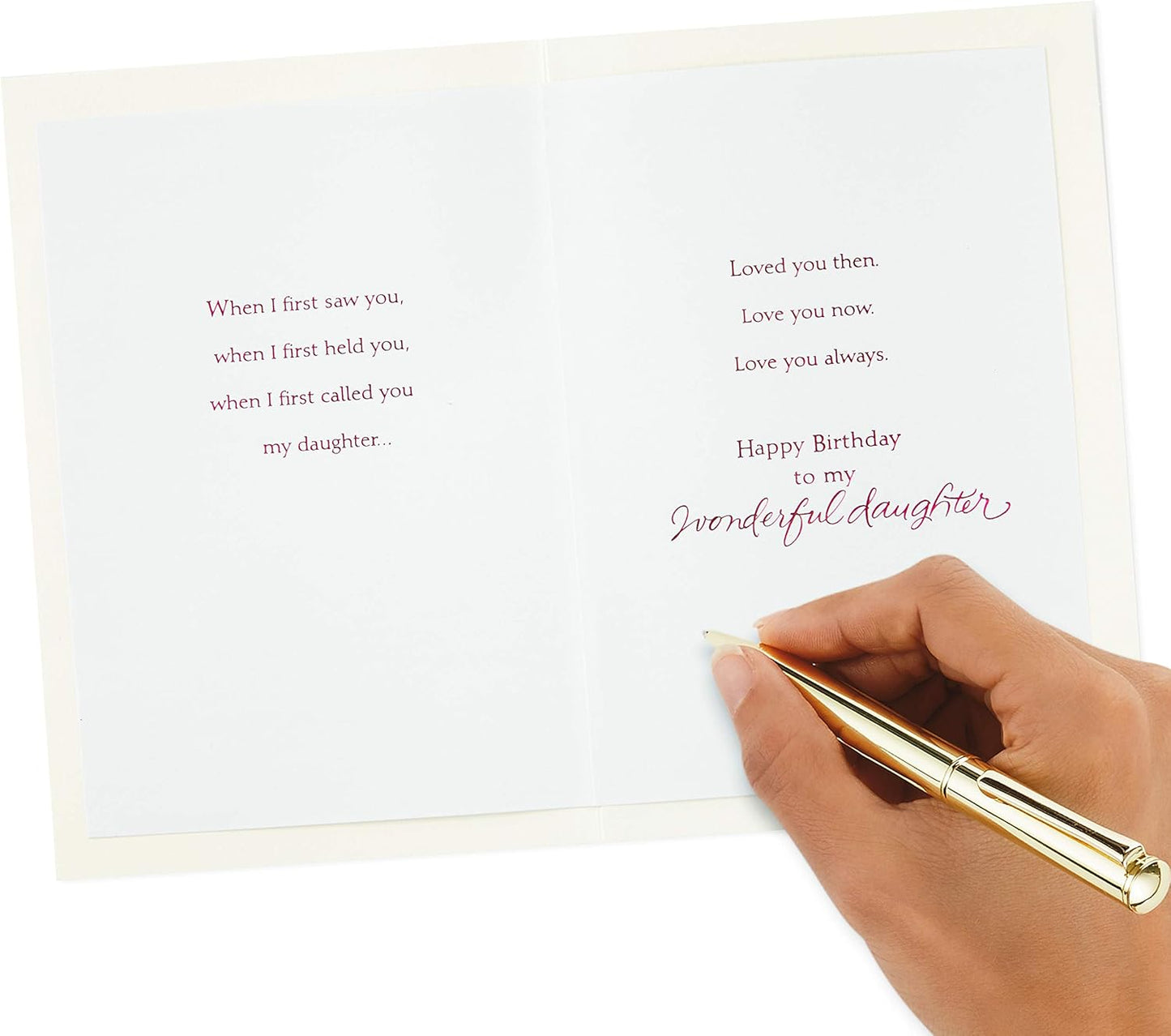 Hallmark Birthday Greeting Card for Daughter (Heart Cutout)