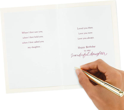 Hallmark Birthday Greeting Card for Daughter (Heart Cutout)