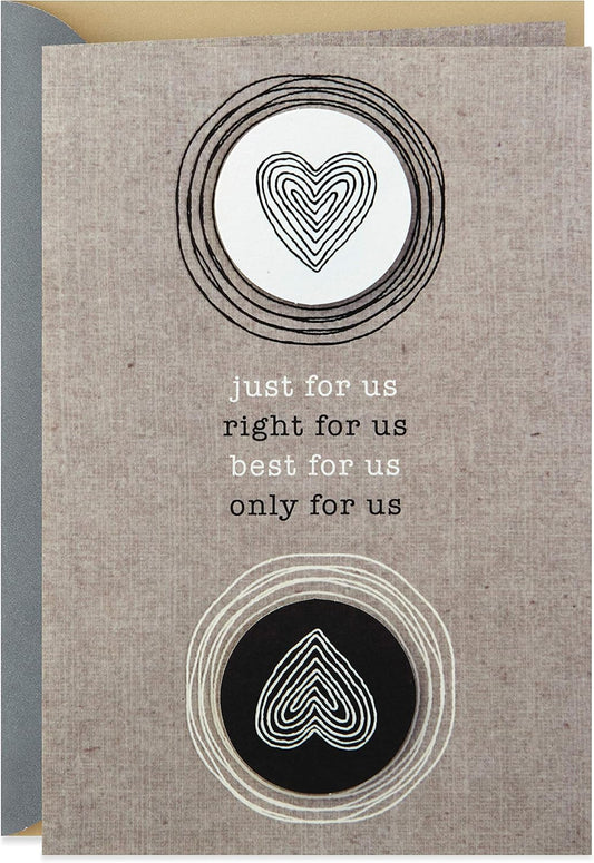 Hallmark Anniversary Greeting Card (Two Hearts)