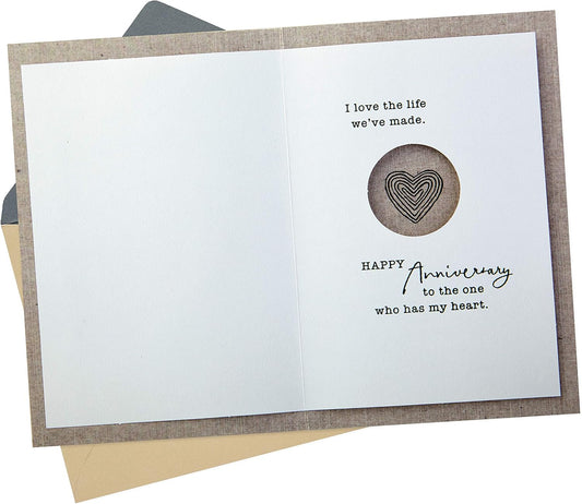 Hallmark Anniversary Greeting Card (Two Hearts)