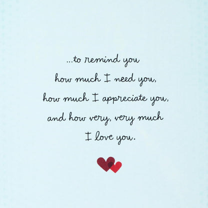Hallmark Everyday Greeting Card (Love Note)