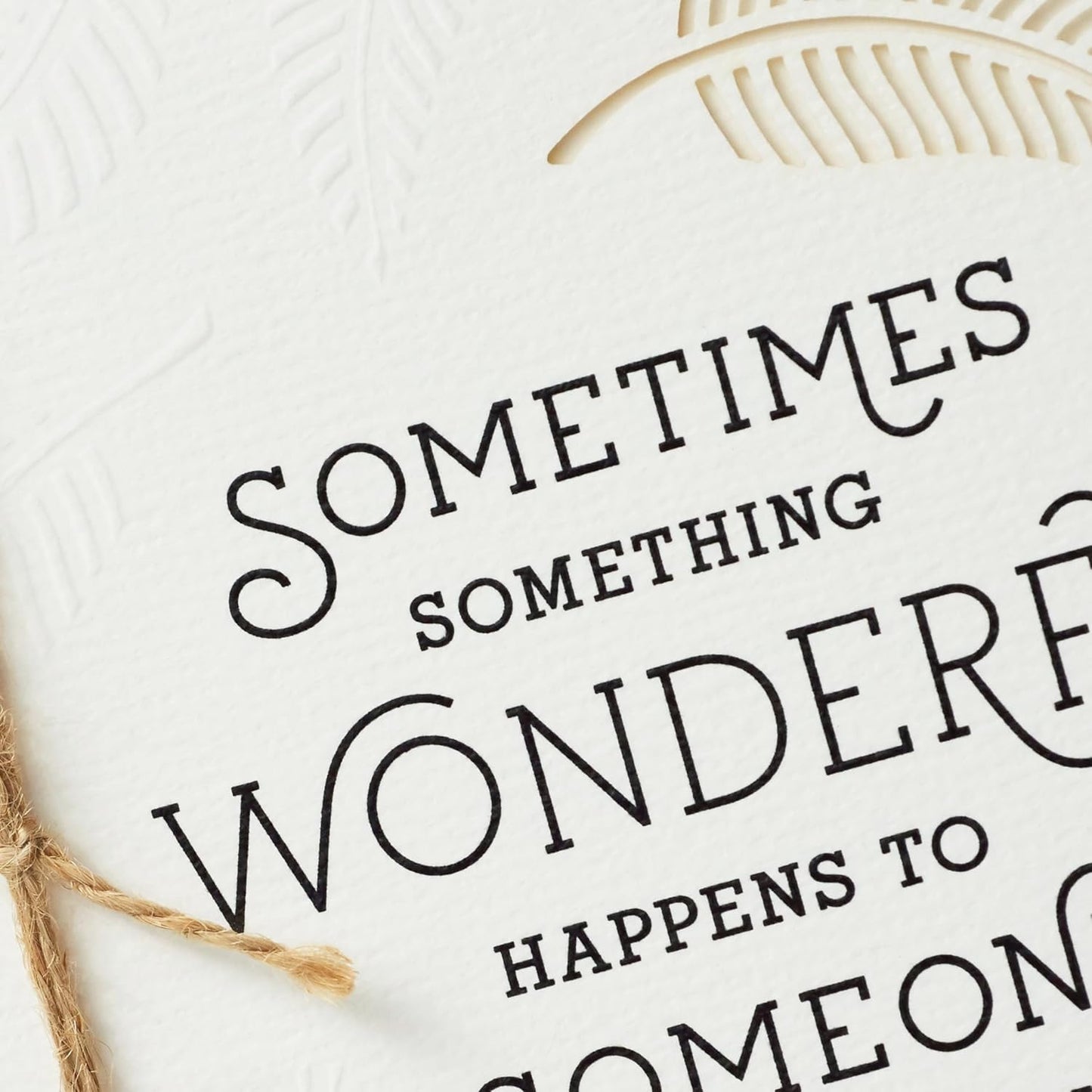 Hallmark Congratulations Greeting Card (Fern Pattern)