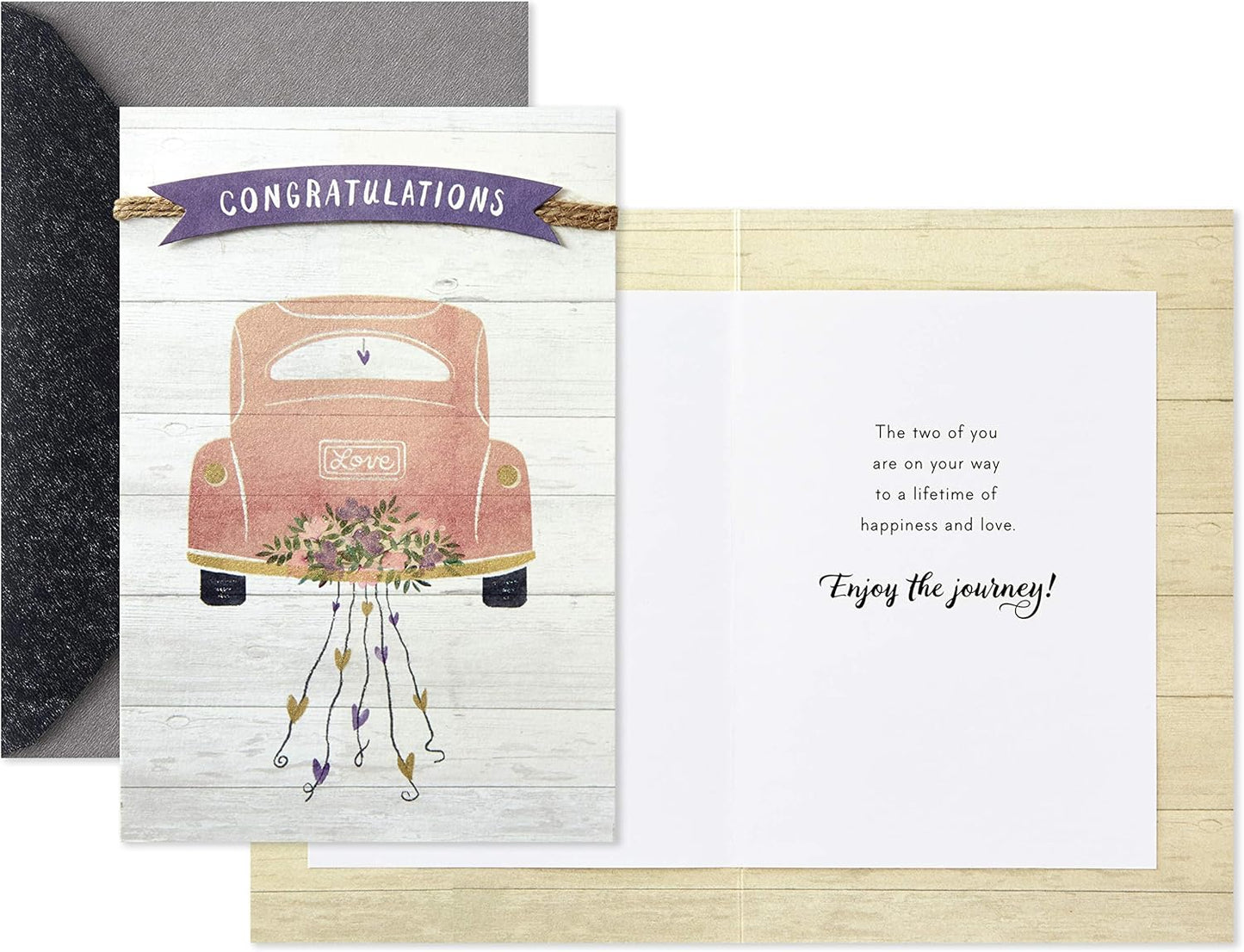 Hallmark Wedding Card, Bridal Shower Card, or Engagement Card (Enjoy The Journey)