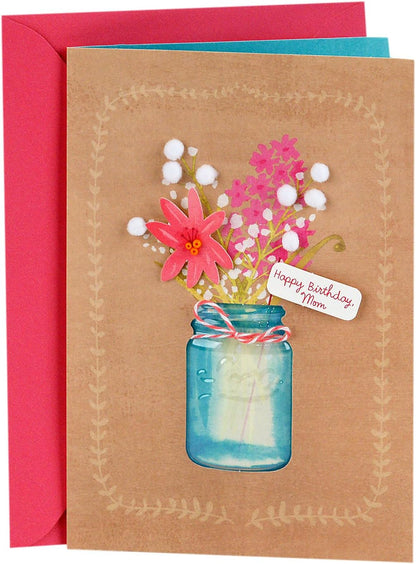 Hallmark Signature Birthday Card for Mom (Flowers)