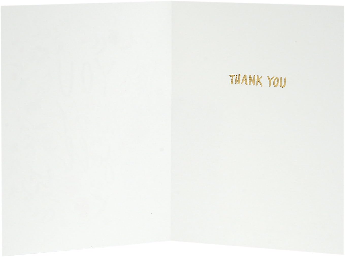Hallmark Signature Thank You Greeting Card (Heart of Gold Floral Wreath)