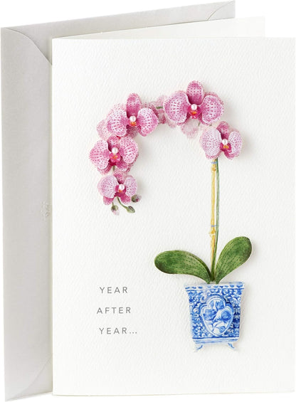 Hallmark Signature Birthday Card for Her (Orchid)