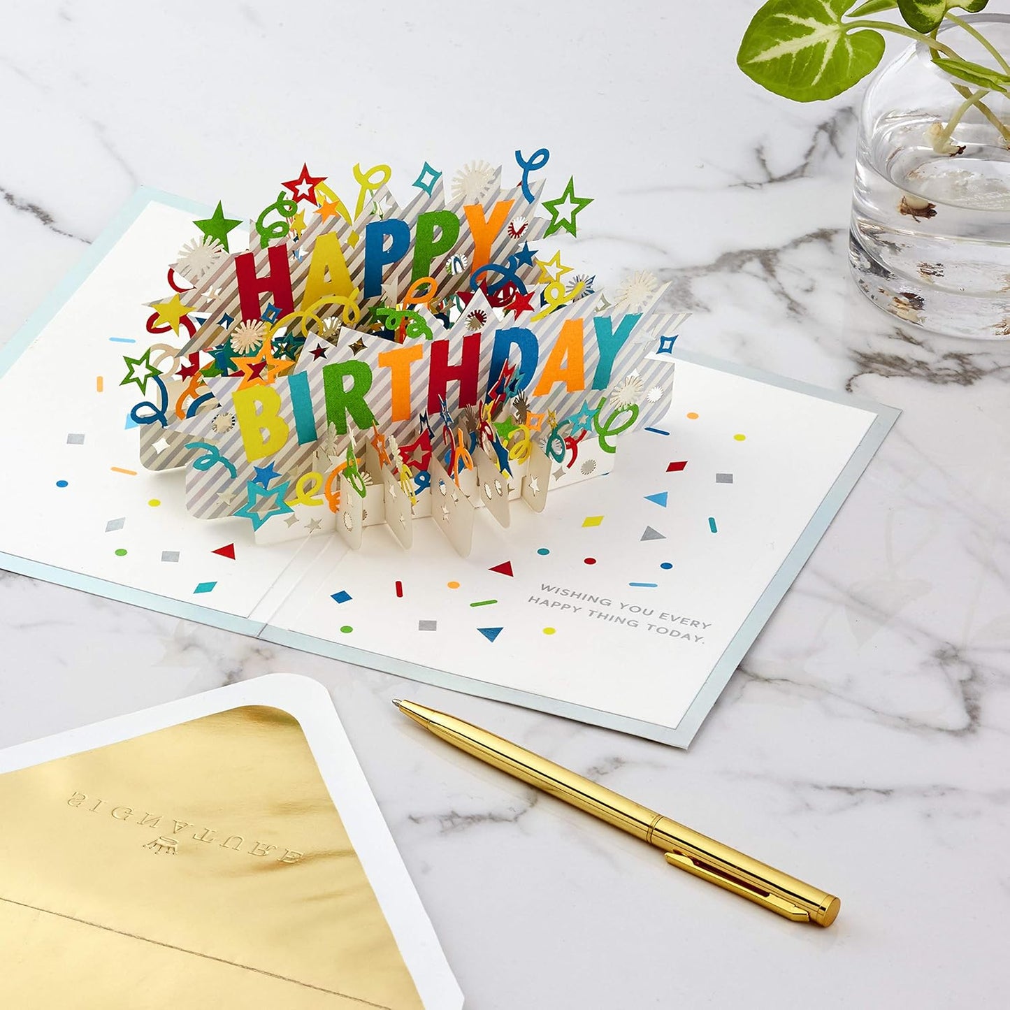 Hallmark Signature Paper Wonder Pop Up Birthday Card (Happy Birthday)