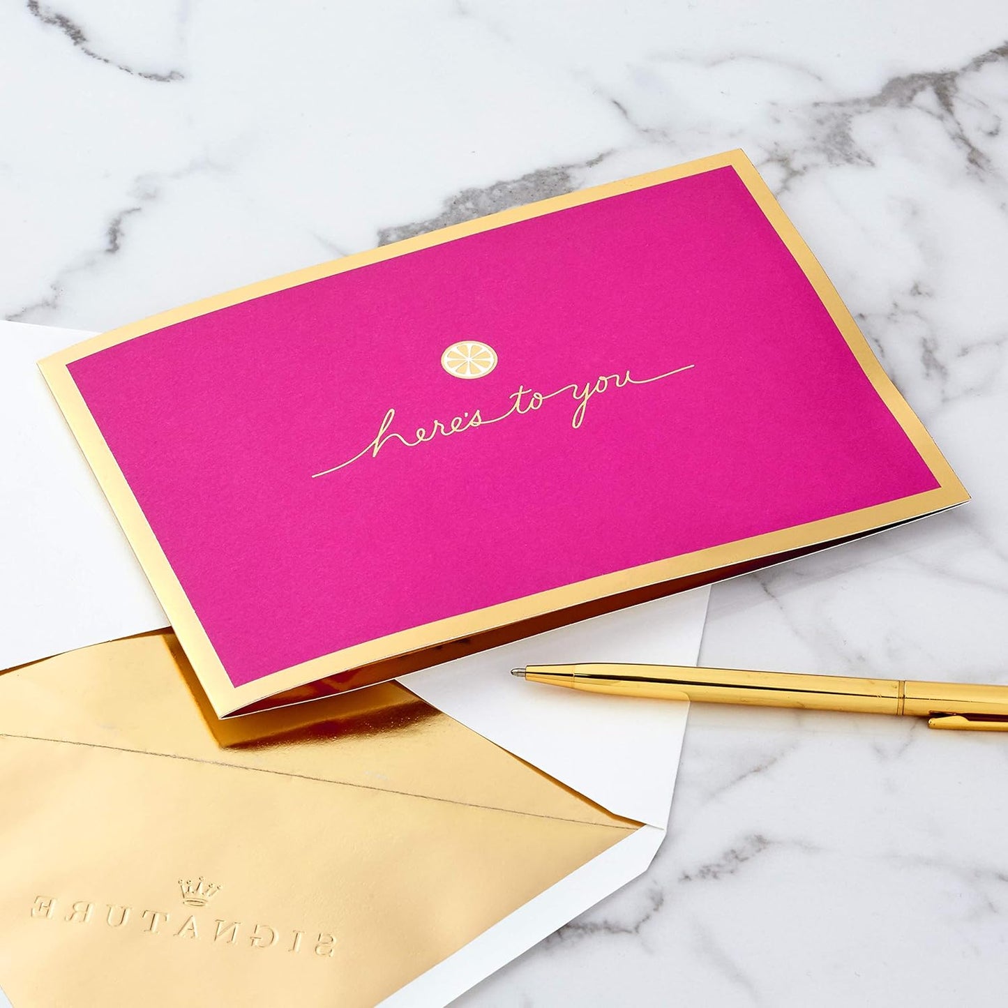 Hallmark Signature Paper Wonder Pop Up Congratulations Card, Birthday Card, College Graduation Card (Cheers, Tropical Drink)