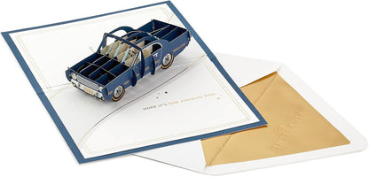 Hallmark Signature Paper Wonder Pop Up Birthday Card (Classic Car, Amazing Ride)