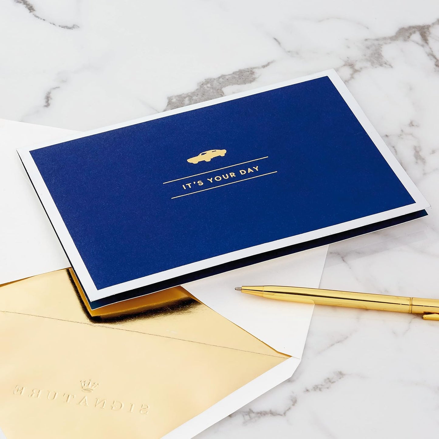 Hallmark Signature Paper Wonder Pop Up Birthday Card (Classic Car, Amazing Ride)