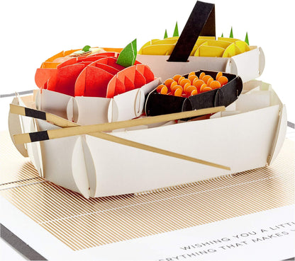 Hallmark Signature Paper Wonder Pop Up Birthday Card (Sushi, Everything That Makes You Happy) featuring a detailed sushi pop-up design with maki and sashimi.