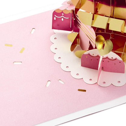Hallmark Signature Paper Wonder Pop Up Birthday Card (Cupcake, Sweet Day)