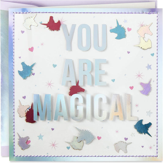 Hallmark Signature Birthday Card for Women (Magical Unicorns)