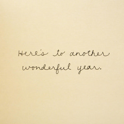 Hallmark Signature Anniversary Greeting Card (Toasting Glasses)