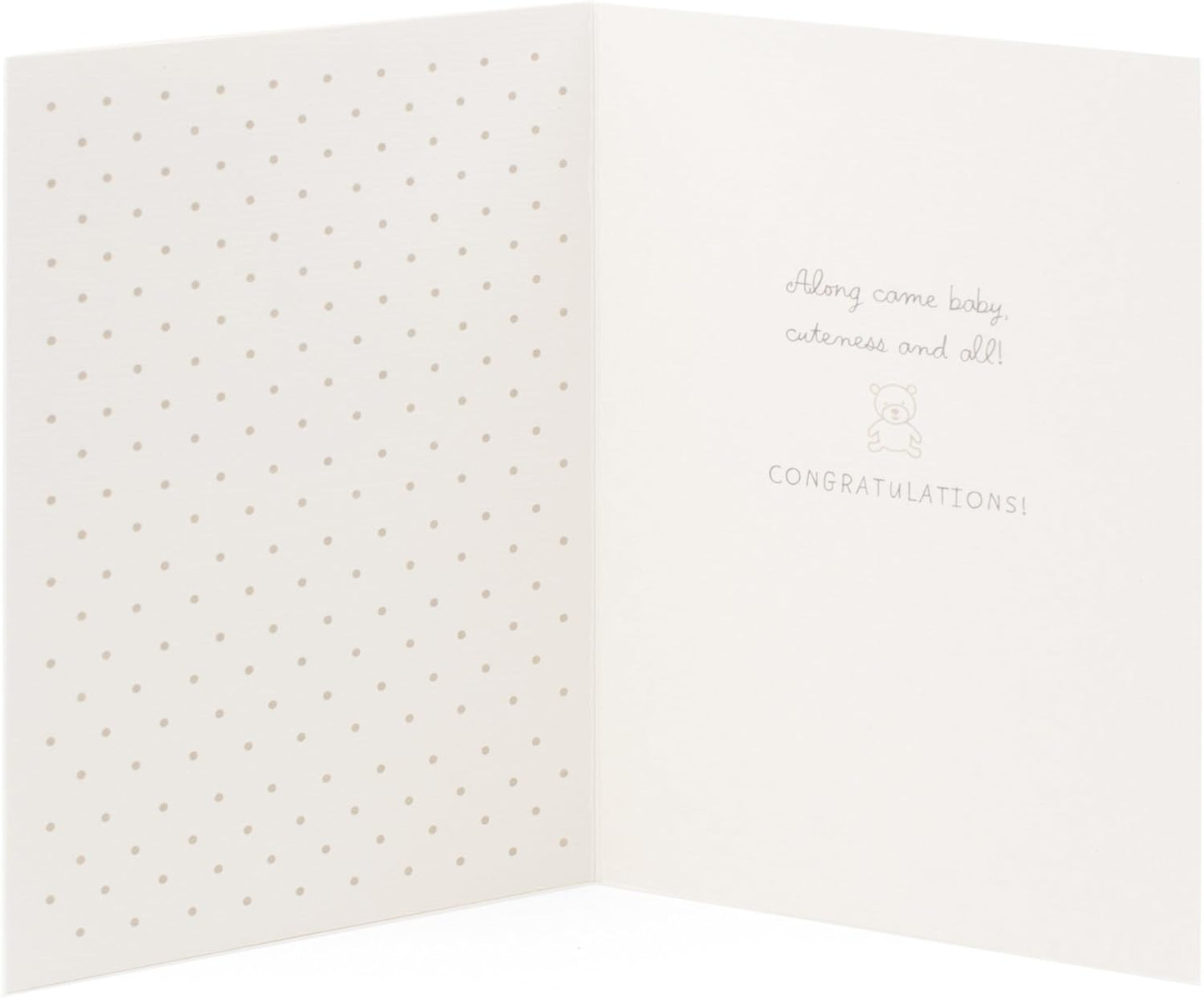 Hallmark Signature Congratulations Greeting Card for New Baby (Stroller)