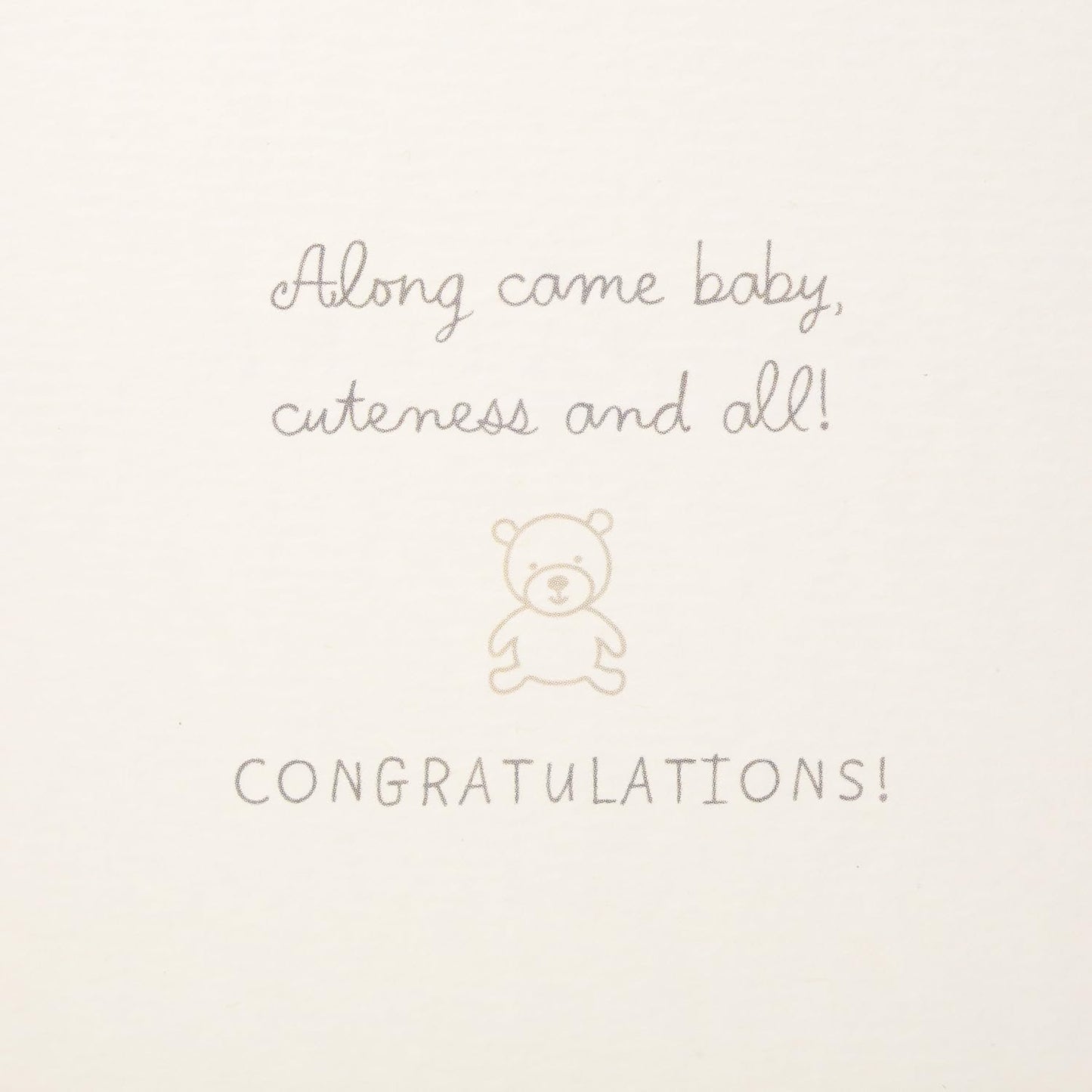 Hallmark Signature Congratulations Greeting Card for New Baby (Stroller)