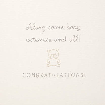 Hallmark Signature Congratulations Greeting Card for New Baby (Stroller)
