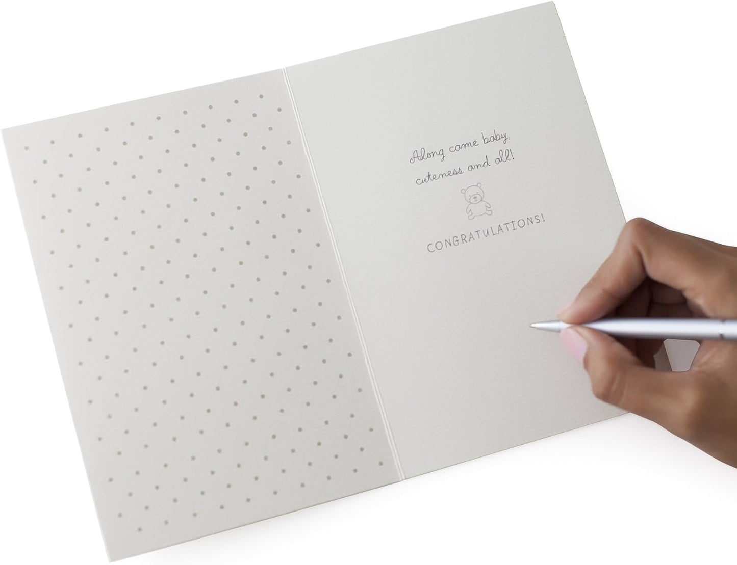 Hallmark Signature Congratulations Greeting Card for New Baby (Stroller)