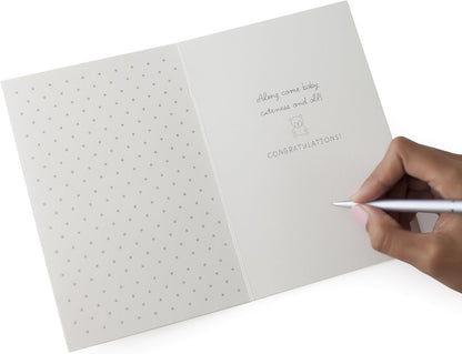 Hallmark Signature Congratulations Greeting Card for New Baby (Stroller)