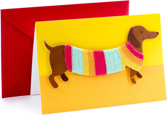Hallmark Signature Birthday Greeting Card (Dog in Sweater)