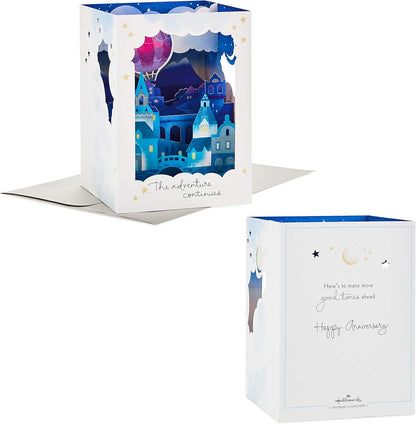 Hallmark Paper Wonder Displayable Pop Up Anniversary Card (Adventure Continues)