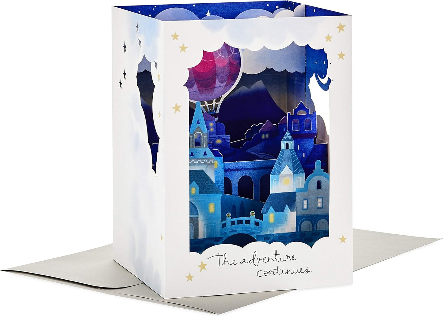 Hallmark Paper Wonder Displayable Pop Up Anniversary Card (Adventure Continues)