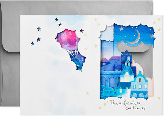 Hallmark Paper Wonder Displayable Pop Up Anniversary Card (Adventure Continues)