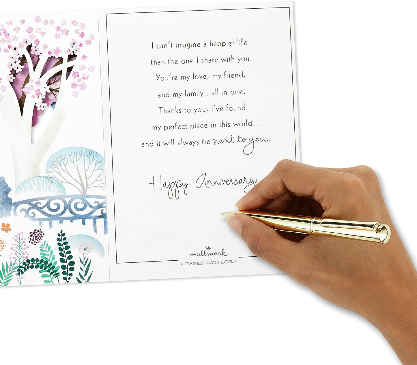 Hallmark Paper Wonder Displayable Pop Up Anniversary Card (Paris)