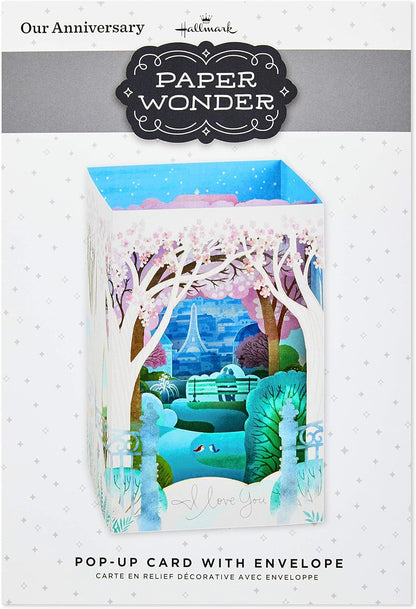 Hallmark Paper Wonder Displayable Pop Up Anniversary Card (Paris)