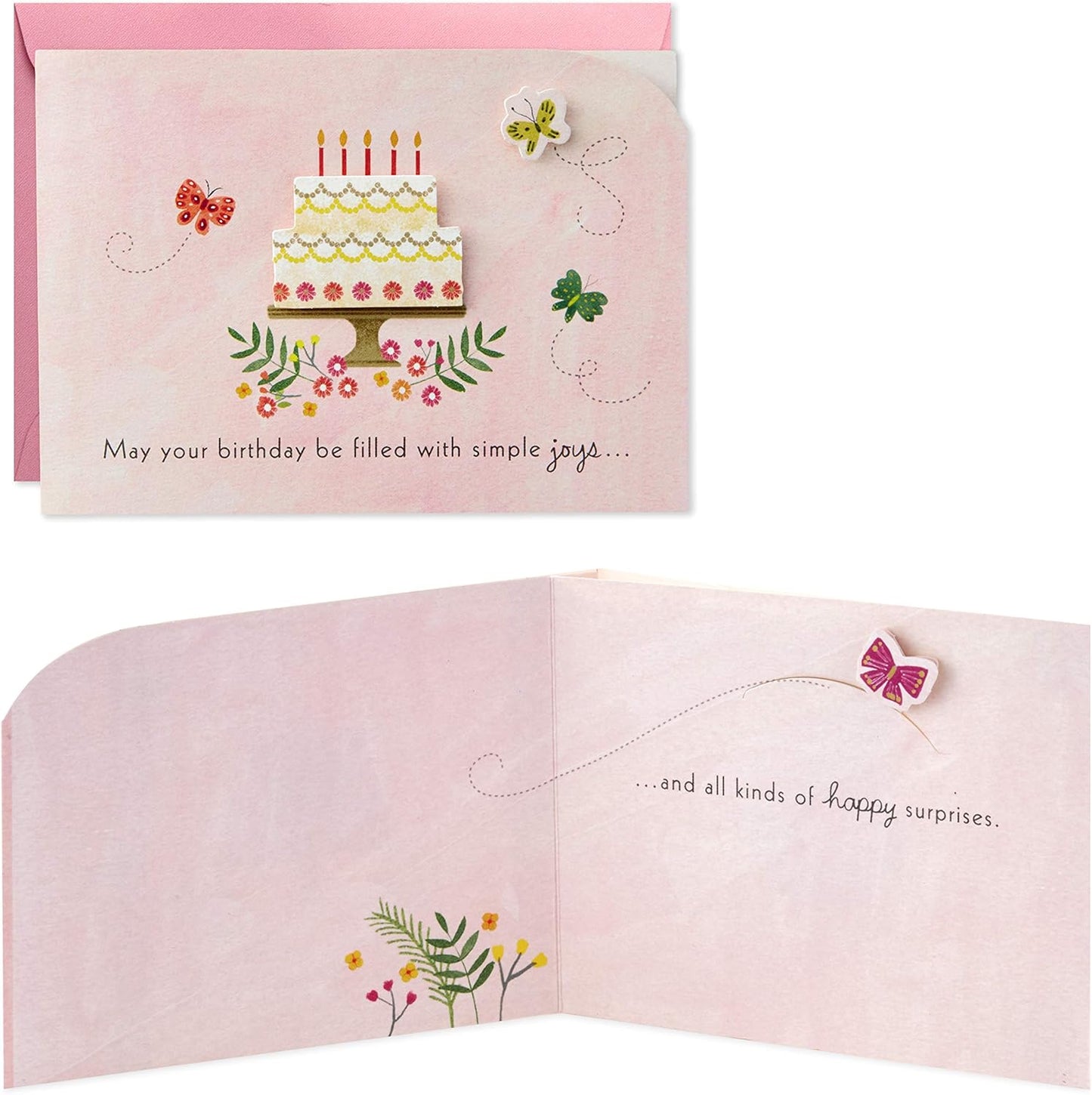 Hallmark Paper Wonder Paper Craft Birthday Card (Happy Surprises)