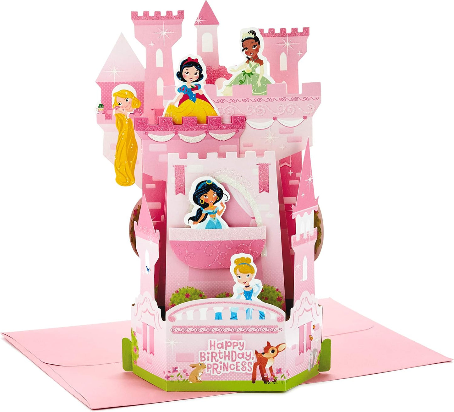 Hallmark Paper Wonder Pop Up Birthday Card for Kids (Disney Princess Castle)