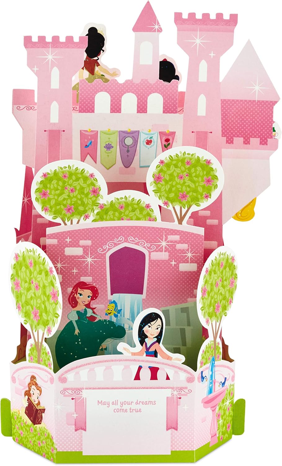 Hallmark Paper Wonder Pop Up Birthday Card for Kids (Disney Princess Castle)