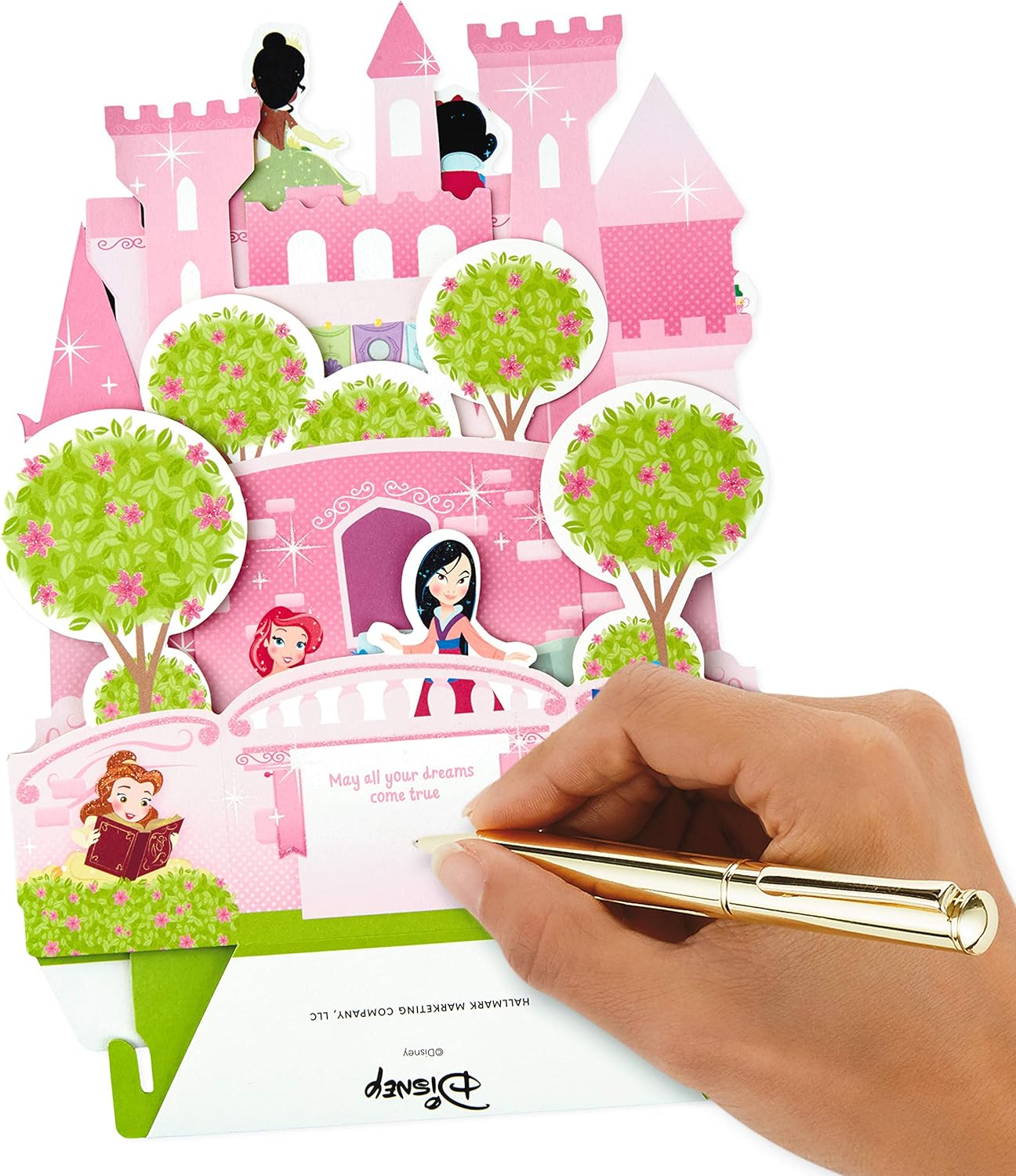 Hallmark Paper Wonder Pop Up Birthday Card for Kids (Disney Princess Castle)