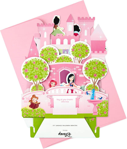Hallmark Paper Wonder Pop Up Birthday Card for Kids (Disney Princess Castle)