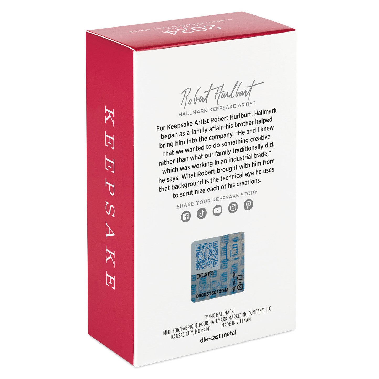 Classic American Cars 1968 Chevrolet® Corvette® L88 (Metal) — Hallmark Keepsake Christmas Ornament