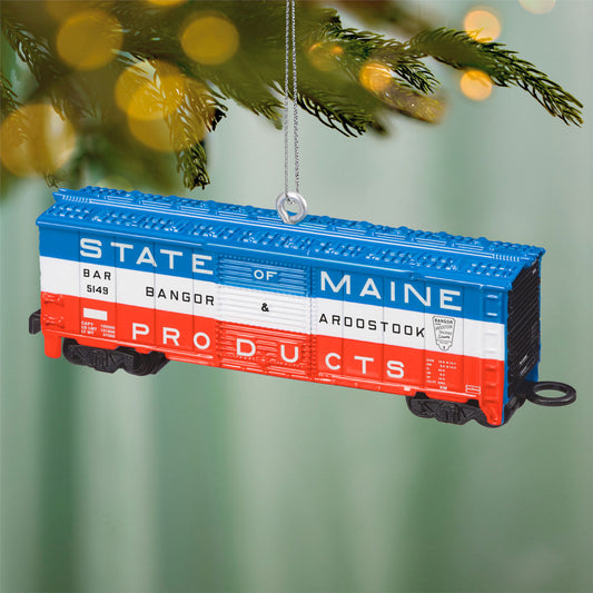 Lionel® Bangor & Aroostook State of Maine Boxcar, Metal — 2026 Hallmark Keepsake Christmas Ornament