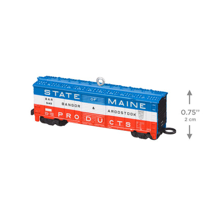 Lionel® Bangor & Aroostook State of Maine Boxcar, Metal — 2026 Hallmark Keepsake Christmas Ornament