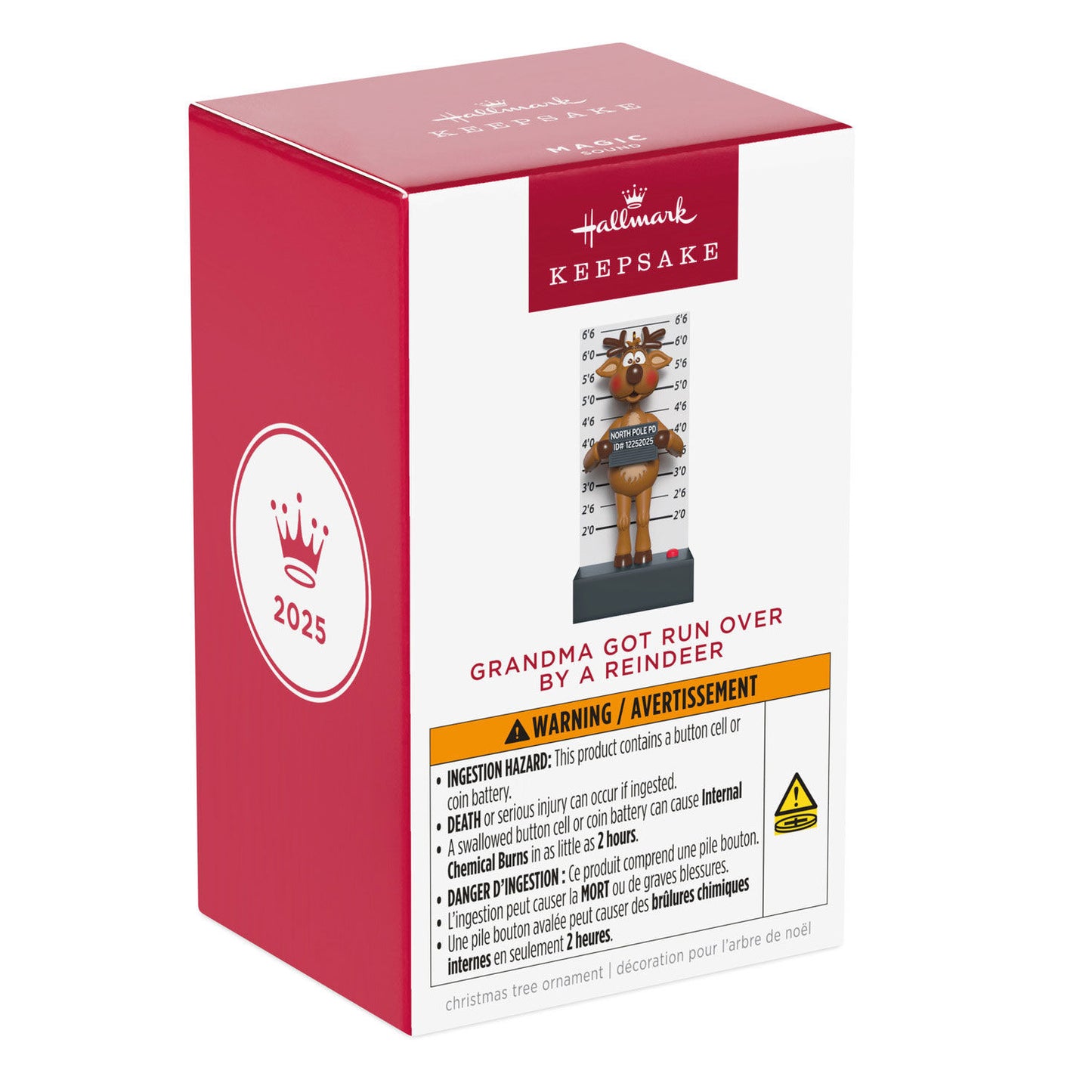 Grandma Got Run Over By a Reindeer Musical Ornament — 2025 Hallmark Keepsake Christmas Ornament