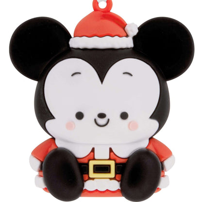 Better Together Disney Holiday Mickey and Minnie Magnetic, Set of 2 - Hallmark Christmas Ornament, close up of Mickey in Santa outfit