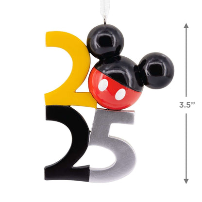 Disney Mickey Mouse Icon 2025 - Hallmark Christmas Ornament, colourful design featuring Mickey ears icon, dimensions 3.5".