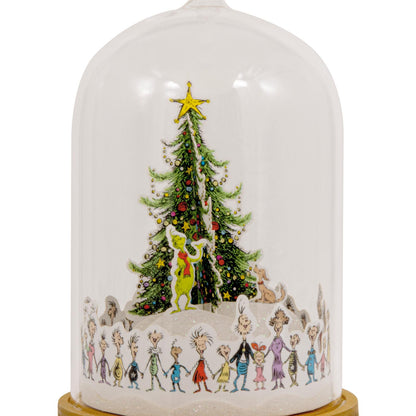 Dr. Seuss's How the Grinch Stole Christmas! Whoville Christmas Tree Cloche, Glass and Paper - Hallmark Christmas Ornament