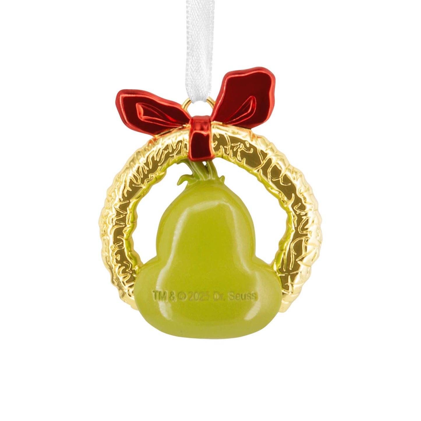 Dr. Seuss's How the Grinch Stole Christmas! Grinch in Wreath, Metal - Hallmark Christmas Ornament