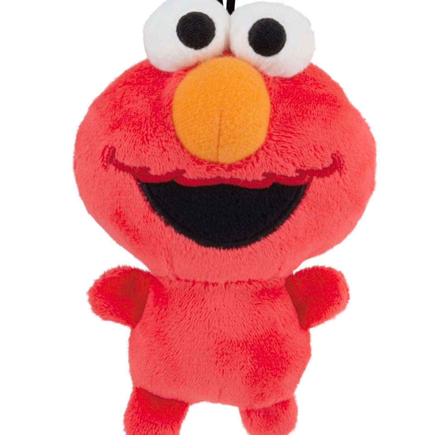 Sesame Street Elmo, Fabric - Hallmark Christmas Ornament, plush red character, smiling face, hanging design.