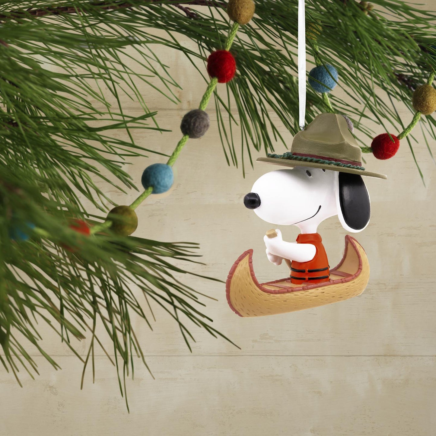 Peanuts® Snoopy in Canoe - Hallmark Christmas Ornament