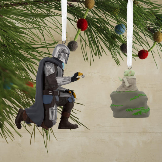 Star Wars™: The Mandalorian™ and Grogu™, Set of 2 - Hallmark Christmas Ornament