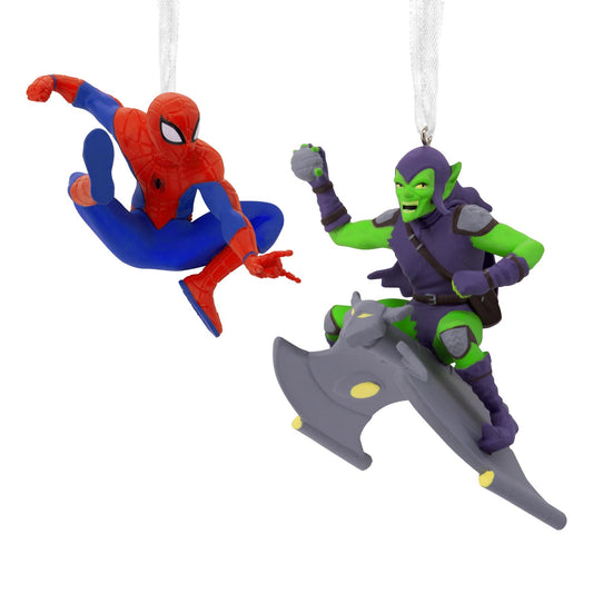 Marvel Spider-Man and Green Goblin, Set of 2 - Hallmark Christmas Ornament