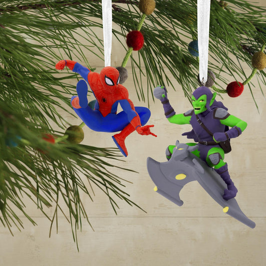 Marvel Spider-Man and Green Goblin, Set of 2 - Hallmark Christmas Ornament
