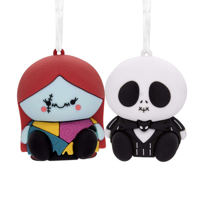 Better together Disney Tim Burton's The Nightmare Before Christmas Jack and Sally magnetic set of 2, vibrant cartoon design with cheerful expressions.