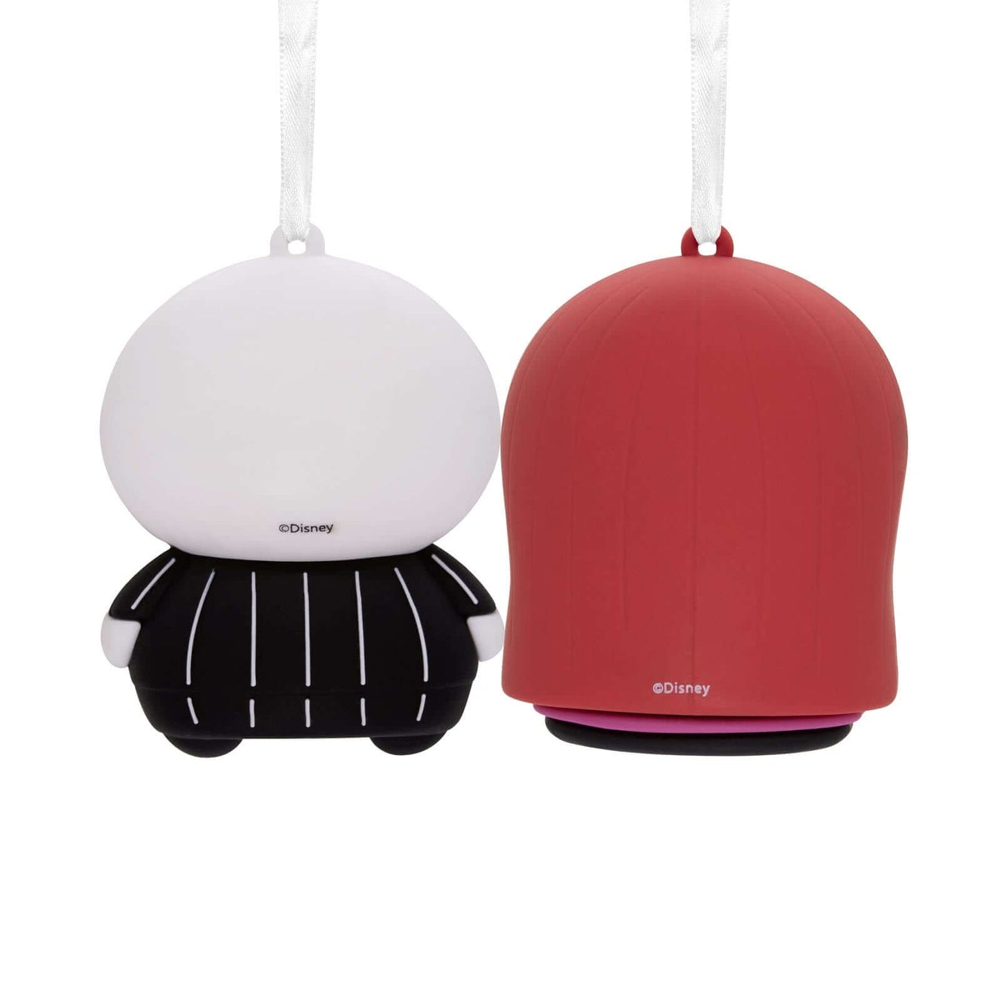 Better Together Disney Tim Burton's The Nightmare Before Christmas Jack and Sally Magnetic, set of 2, showing stylised designs with magnet detail.